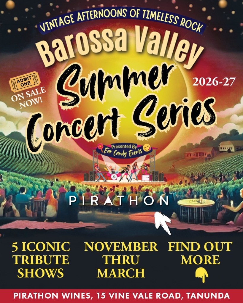 Barossa Valley Summer Concert Series 2026–27 at Pirathon Cellar Door